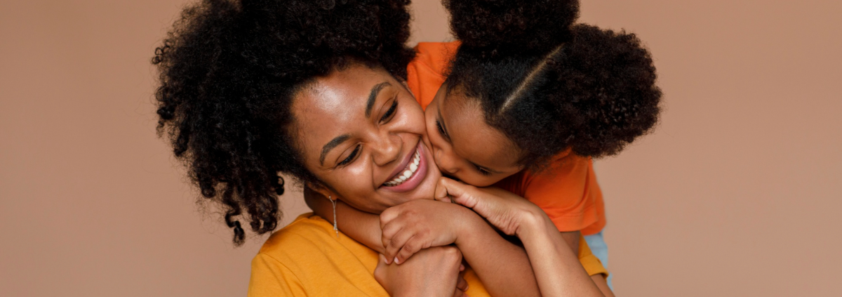 Happy mother with daughter enjoying the benefits of fibroid embolisation