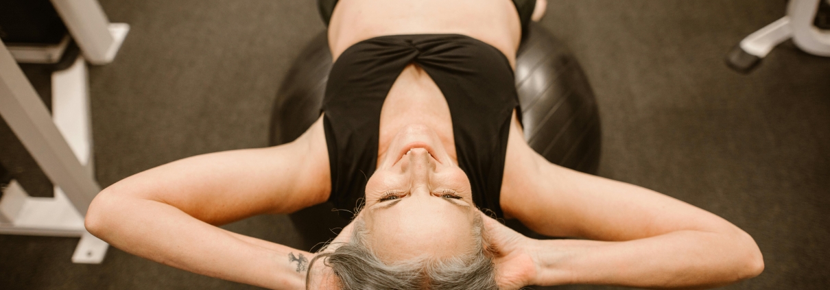 Middle aged exercising after Uterine Fibroid Embolisation